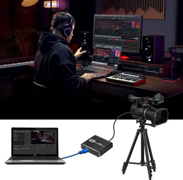 Alt view image 7 of 7 - 4K HDMI Video Capture Card 1080p 60fps Board Game Capture Card USB 3.0 Recorder Box Device for Live Streaming Video Recording Loop Out
