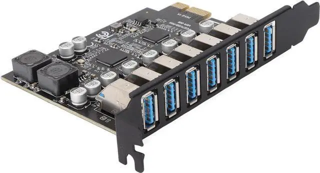 Main image of USB 3.0 PCI-e Expansion Card 7Port, PCI-e x1 to USB 3.0 HUB Adapter 5Gbps (No Power Need)