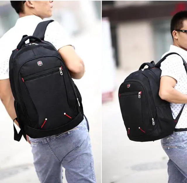 Alt view image 7 of 7 - School Backpack, Backpack Bookbag For School College Student Travel Business Hiking Unisex Water Resistant Casual Rucksack