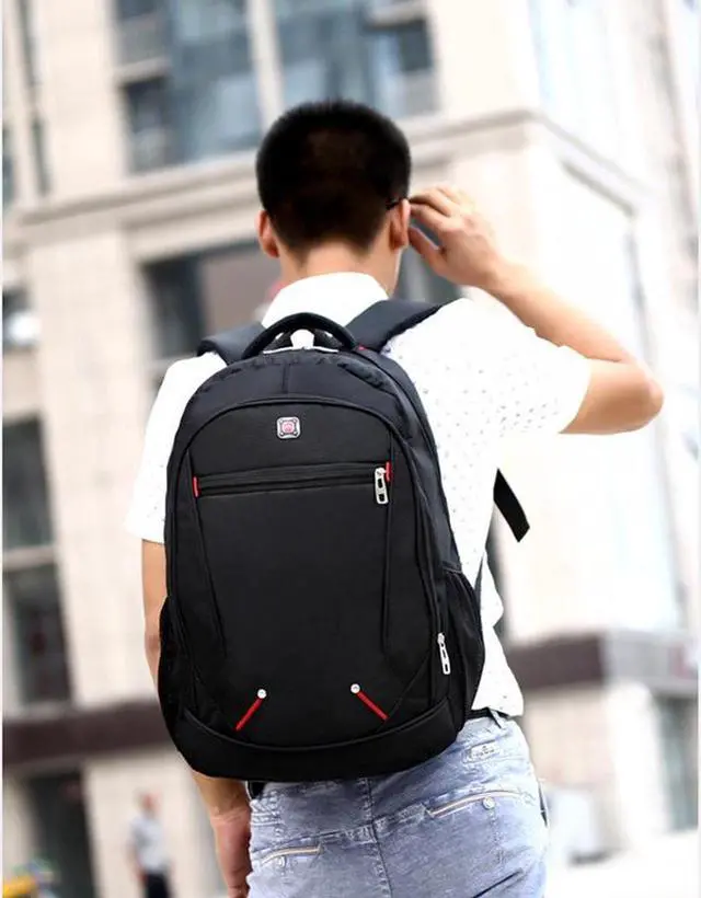 Alt view image 6 of 7 - School Backpack, Backpack Bookbag For School College Student Travel Business Hiking Unisex Water Resistant Casual Rucksack