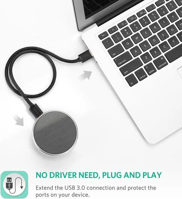 Alt view image 6 of 7 - USB 3.0 to USB 3.0 Cable Type A Male to Male USB 3.0 Extension Cable for Radiator Hard Disk Webcom USB 3.0 Cable Extender(6.6 Feets, 2m)