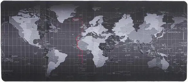 Alt view image 4 of 7 - Large World Map Mouse Pad Laptop Gaming Play Mat Office Desk Mat (700 x 300 x 2 mm)