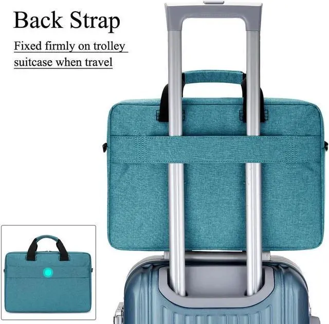 Alt view image 6 of 7 - BRINCH 13.3 Inch Blue Laptop HandBag / Briefcase / Laptop Carrying Case Model BW225-W Blue