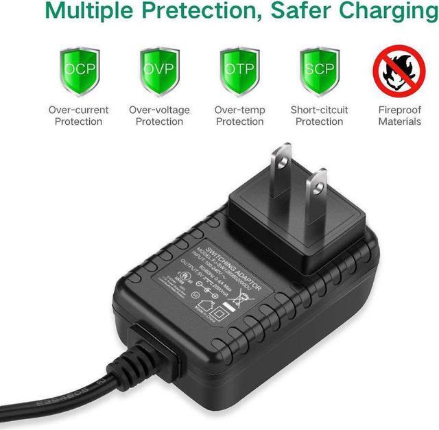 Alt view image 2 of 7 - DC 5V 2A/2000mah AC Power Adapter Wall Charger for Android Tablet PC MID eReader with Round 2.5mm Jack US Plug - Black