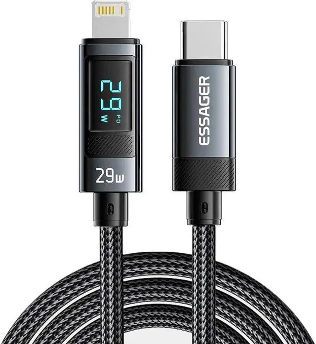 Main image of PD29W USB C to Lightning Cable,14.5V/2A Fast Charging [Apple MFi Certified] Nylon Braided Charger Cord for iPhone 14/13 Pro/13 Pro Max/12 Pro/11 Pro Max/X/XS, iPad (3.3FT, 1-PACK)