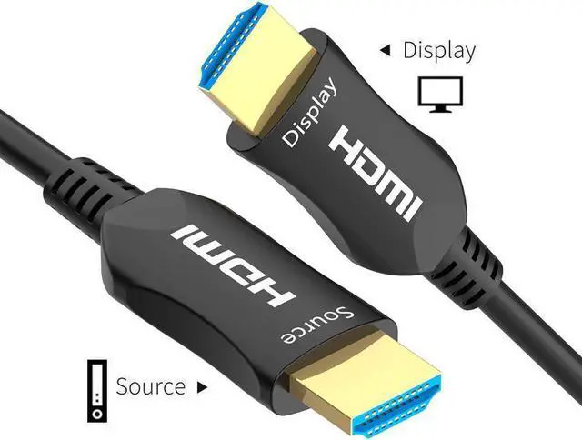 Alt view image 4 of 7 - Fiber Optic HDMI 2.0b Cable 4K at 60Hz 18Gbps HDR High Speed Subsampling 4:4:4/4:2:2/4:2:0 Slim and Flexible HDMI Fiber Optic Cable - 3.3ft(1meter)