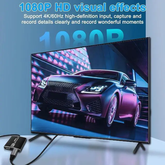 Alt view image 4 of 7 - USB A/C 4K30 HDMI Video Capture Card, 1080P 60FPS HD Game Capture Device Cam Link with HDMI Passthrough Work with Xbox PS5 PS4 Switch DSLR for OBS Twitch Live Streaming and Recording