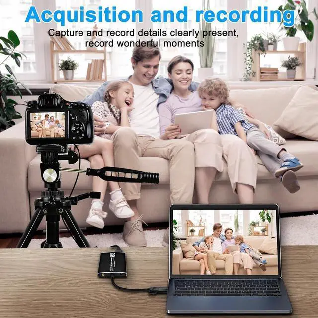 Alt view image 7 of 7 - USB A/C 4K30 HDMI Video Capture Card, 1080P 60FPS HD Game Capture Device Cam Link with HDMI Passthrough Work with Xbox PS5 PS4 Switch DSLR for OBS Twitch Live Streaming and Recording
