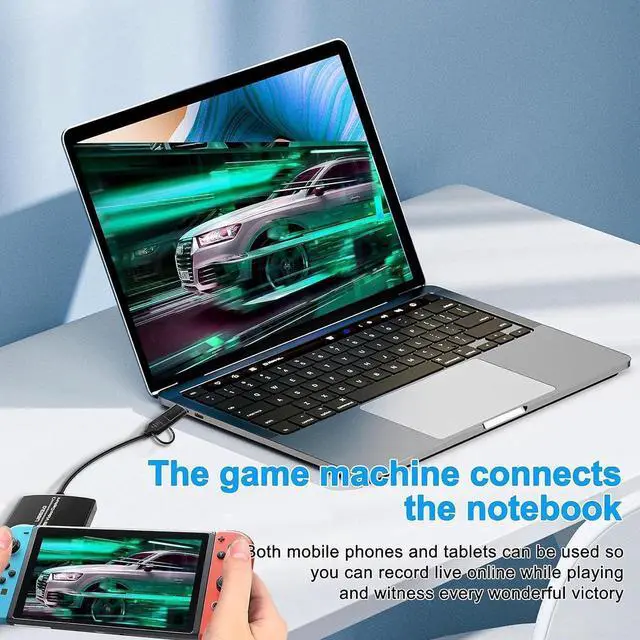 Alt view image 6 of 7 - USB A/C 4K30 HDMI Video Capture Card, 1080P 60FPS HD Game Capture Device Cam Link with HDMI Passthrough Work with Xbox PS5 PS4 Switch DSLR for OBS Twitch Live Streaming and Recording