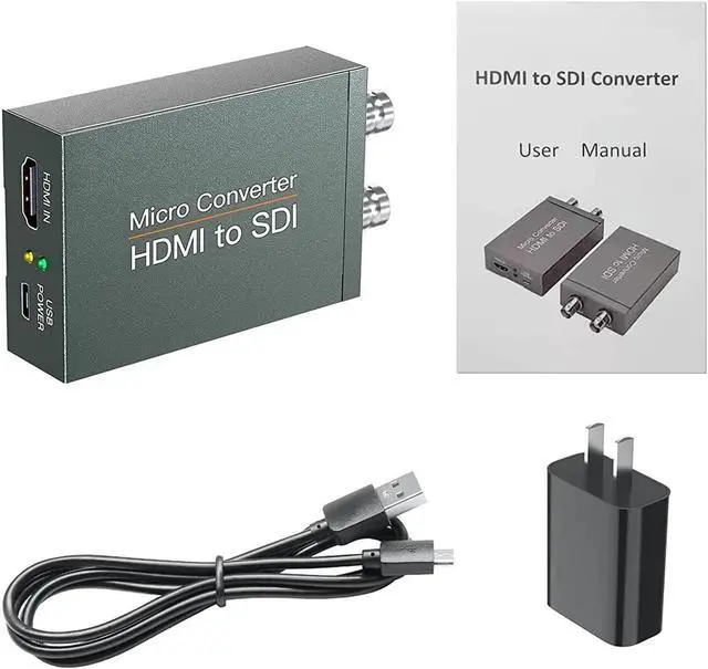 Alt view image 7 of 7 - 1080P HDMI to SDI Converter Adapter HDMI SDI Adapter SDI/HD-SDI/3G-SDI Adapter Support 1080P@60HZ HDCP 1.3 for Camera Home Theater