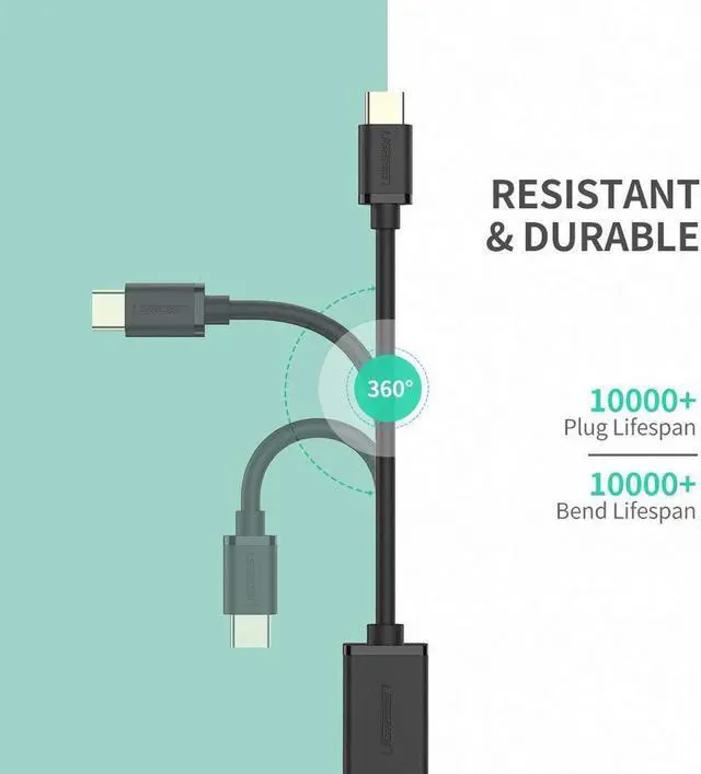 Alt view image 5 of 7 - USB C to USB Adapter, USB Type C Male to USB 3.0 Female Adapter OTG Cable Compatible with Mackbook Pro 2018/2017/2016, Dell XPS 15/13, Samsung Galaxy Note 9 8 S9 S8 Plus and More