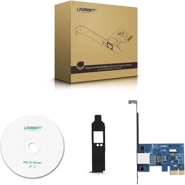 Alt view image 6 of 6 - 1000Mbps Gigabit Ethernet 10/100/1000M RJ-45 PCI Express PCI-E Network Card LAN Adapter Converter High quality
