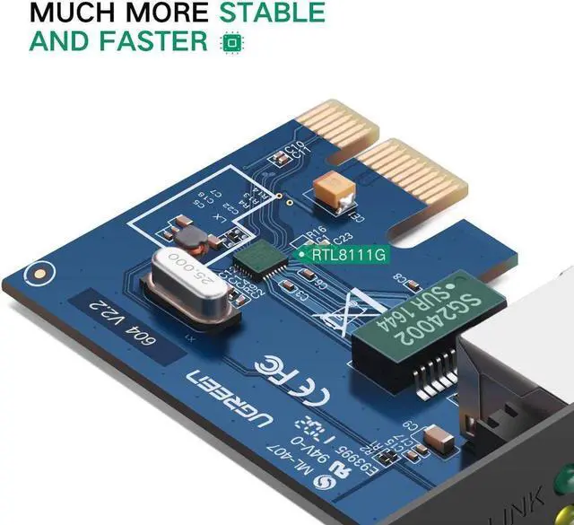 Alt view image 5 of 6 - 1000Mbps Gigabit Ethernet 10/100/1000M RJ-45 PCI Express PCI-E Network Card LAN Adapter Converter High quality