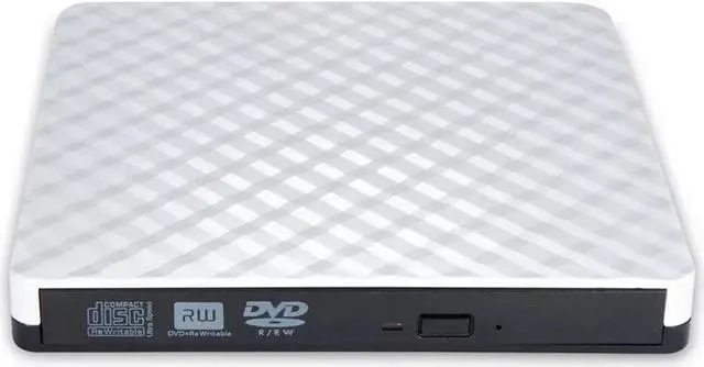 Main image of External CD Drive, Portable USB 3.0 DVD Drive High Speed Data Transfer DVD CD +/- RW Writer Burner Rewriter DVD/CD-ROM Drives for Laptop Desktops Windows Mac OSX  -White
