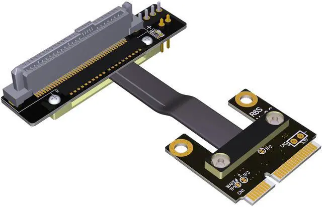 Alt view image 2 of 3 - Mini-PCIe to U.2 SSD Riser Cable U.2 Interface Male-to-Female U.2 SFF-8639 Adapter Gen3 Full Speed U.2 SSD Extender
