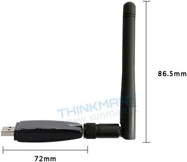Alt view image 2 of 4 - 1 pcs 2IN1 Dual Band 1200Mbps Bluetooth 4.1 Wireless USB 3.0 Wifi Adapter 2.4G/5Ghz Realtek RTL8822BU Network Card Dongle w/Antenna