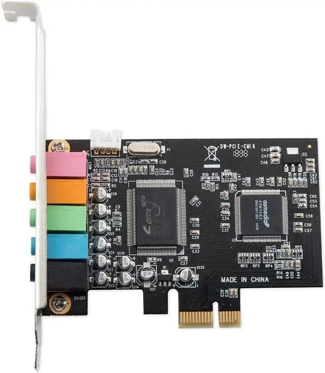Main image of PCI Express 5.1 channel surround sound audio card PCIE 6-channel 3D stereo pcl-e PC sound card with CMI8738 chip
