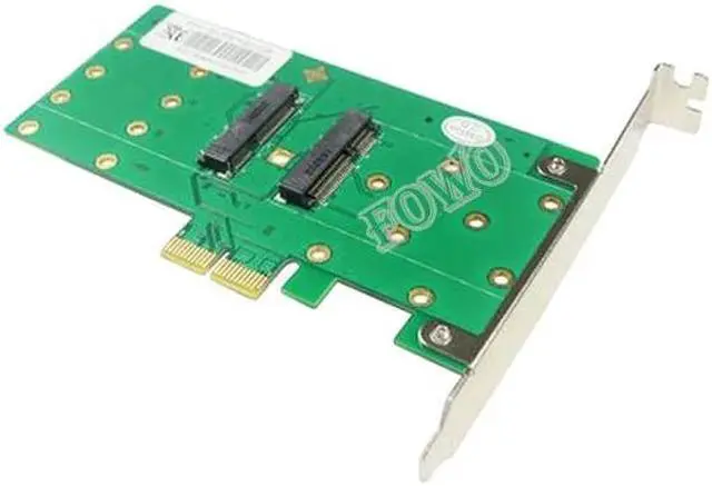 Alt view image 6 of 6 - mSATA expansion cards PCIe to 4 port MSATA solid state hard drive adapter card RAID card