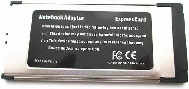 Alt view image 5 of 6 - Expresscard Express card 34/54 to 2 x USB 3.0 Port Adapter (Fully Inside Laptop)
