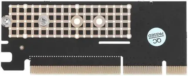 Alt view image 3 of 6 - M.2 NVMe NGFF SSD to PCIE 3.0 PCI Express 4X/16X Expansion Card Adapter M Key Interface with Heatsink Heat Sink add on card