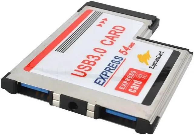 Alt view image 4 of 5 - USB 3.0 PCI Express Card Adapter Dual 2 Ports HUB PCI 54mm Slot ExpressCard Converter For Laptop Notebook