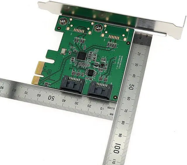 Alt view image 3 of 4 - Raid Card 2 Ports SATA 6G PCI Express Controller Card PCI-e to SATA III 3.0 converter PCI low profile bracket SATA3.0