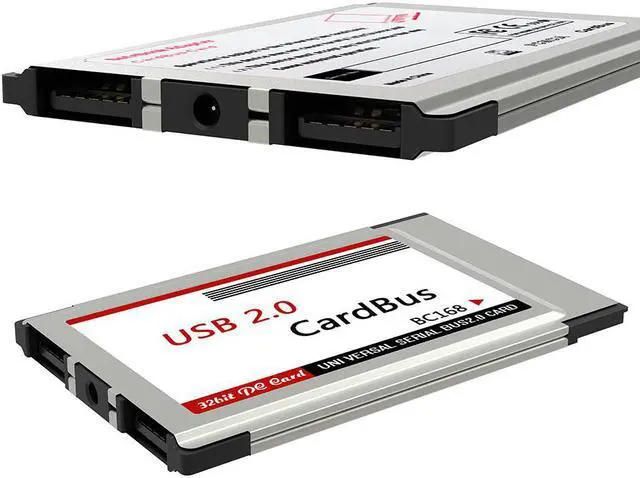 Alt view image 5 of 5 - 1PCS USB 2.0 PCI Express Card Adapter 480Mbps 2 Ports 54mm Slot PCMCIA USB2.0 HUB Hidden Inside Converter For Laptop Notebook