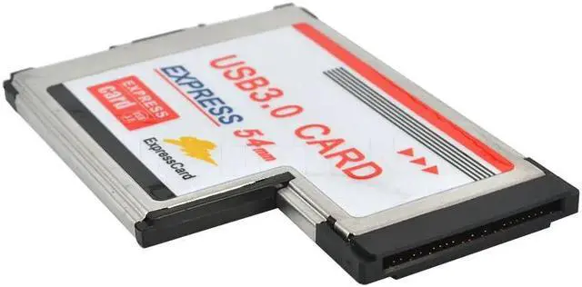 Alt view image 2 of 5 - USB 3.0 PCI Express Card Adapter Dual 2 Ports HUB PCI 54mm Slot ExpressCard Converter For Laptop Notebook