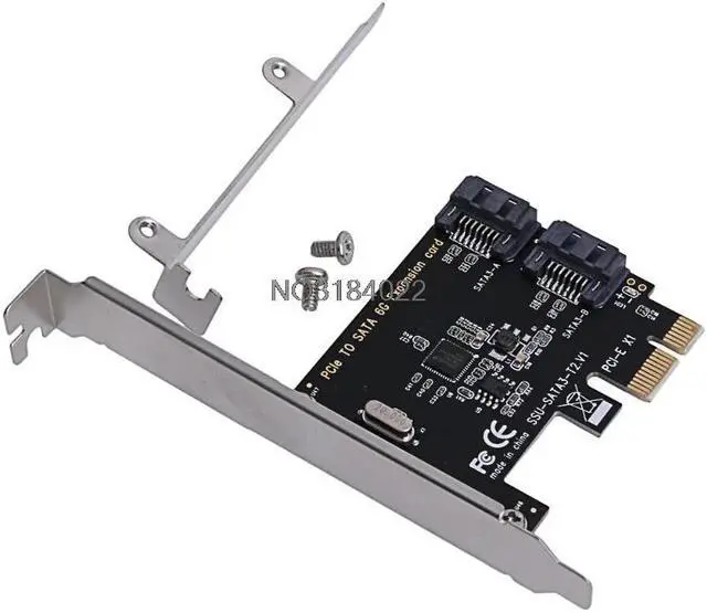 Alt view image 4 of 6 - PCIe PCI Express to SATA3.0 2-Port SATA III 6G Controller Expansion Card Adapter