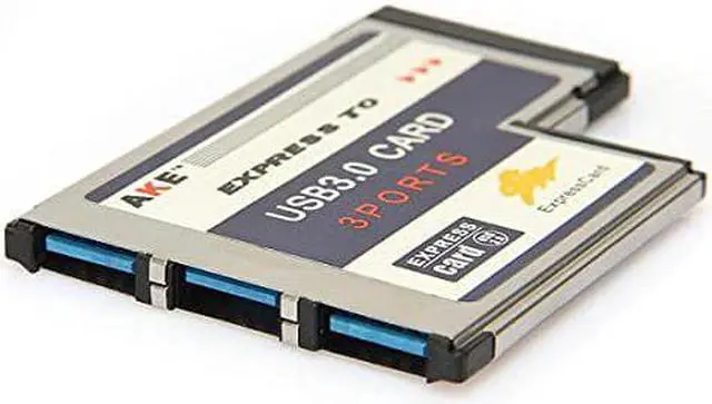 Alt view image 3 of 5 - SODIAL(R)3 Port USB 3.0 Express Card 54mm PCMCIA Express Card for Laptop -CAA