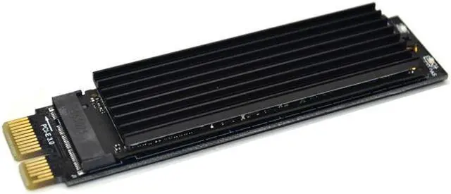 Alt view image 5 of 5 - M.2 NVME Adapter M.2 SSD to PCIE 3.0 X1 Expansion Card Converter Riser Card M Key Connector with M.2 Heatsink Supports NVMe SSD