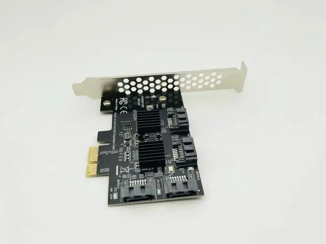 Alt view image 6 of 6 - 4-Port SATA PCIE to SATA Card PCIE Adapter PCI Express to SATA3.0 Converter 6G Expansion Controller Card Adapter IPFS