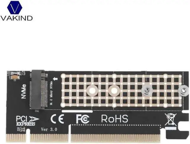 Alt view image 4 of 6 - 100x41mm M.2 NVME SSD NGFF To PCIE 16X/4X Adapter Expansion Card PCIE NVME M.2 SSD To PCIE Card With Heatsink Heat Sink