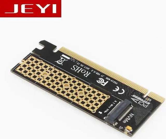 Alt view image 3 of 6 - JEYI MX16 +SeaShark M.2 NVMe SSD NGFF TO PCIE 3.0 X16 adapter M Key card Suppor PCI Express 3.0 x4 2230-2280 Size m.2 FULL SPEED