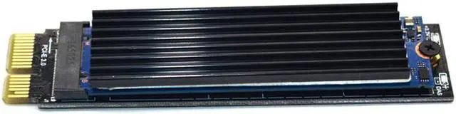 Alt view image 4 of 5 - M.2 NVME Adapter M.2 SSD to PCIE 3.0 X1 Expansion Card Converter Riser Card M Key Connector with M.2 Heatsink Supports NVMe SSD