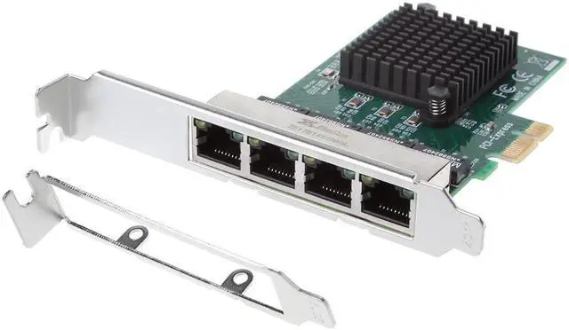 Main image of 1Set For 10/100/1000M PCIe PCI Express to 4x Gigabit Card Ethernet Network Adapter 4 Port
