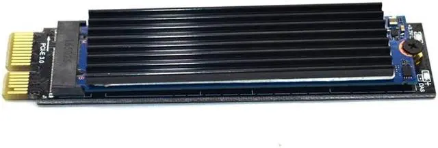 Alt view image 6 of 7 - M.2 NVME SSD Adapter NVMe to PCIE 3.0 X1 Full Speed Expansion Card M Key Connector with Heatsink Support 2230 2242 2260 2280 SSD