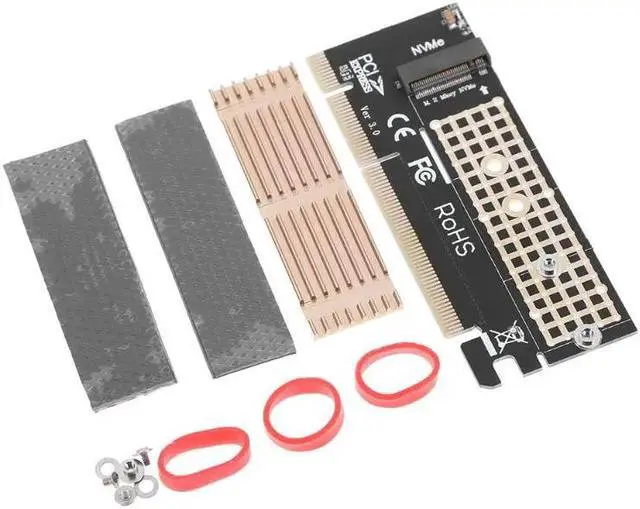 Main image of 100x41mm M.2 NVME SSD NGFF To PCIE 16X/4X Adapter Expansion Card PCIE NVME M.2 SSD To PCIE Card With Heatsink Heat Sink
