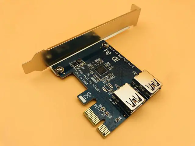 Main image of USB 3.0 PCI-E 1 turn 2 PCI express 1X slots Riser Card Mini ITX turn external 3 PCI-E slot adapter PCIe Port Multiplier Card