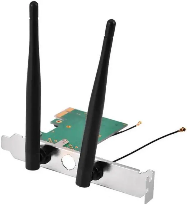 Alt view image 6 of 6 - mini pcie to pcie wireless adapterwith 2 Antennas for Half Size PCI Express Wireless Card