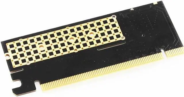 Alt view image 3 of 6 - M.2 NVMe SSD Adapter M2 to PCIE 3.0 X16 Controller Card M Key Interface Support PCI Express 3.0 x4 2230-2280 Size M.2 FULL SPEED
