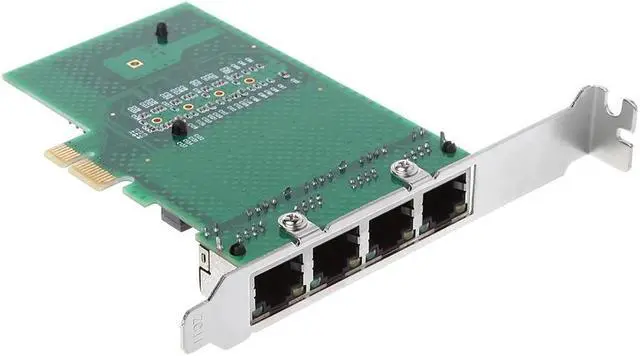 Alt view image 5 of 6 - 1Set For 10/100/1000M PCIe PCI Express to 4x Gigabit Card Ethernet Network Adapter 4 Port