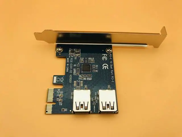 Alt view image 2 of 6 - USB 3.0 PCI-E 1 turn 2 PCI express 1X slots Riser Card Mini ITX turn external 3 PCI-E slot adapter PCIe Port Multiplier Card