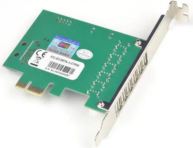 Alt view image 5 of 5 - 8 Port USB 2.0 PCI-Express X1 Card (6 External Ports and 2 Internal 9 Pin Ports)