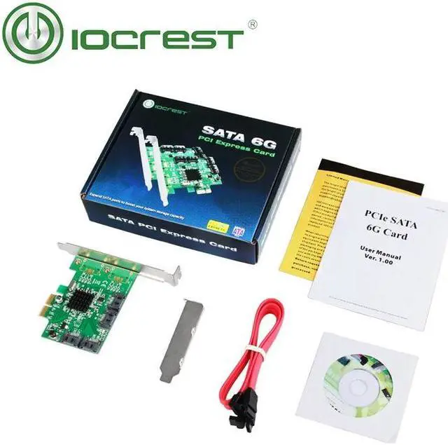 Alt view image 4 of 4 - IOCREST PCI-Express 4-port HyperDuo SATA III RAID Controller Card Marvell 88SE9230 with low profile bracket