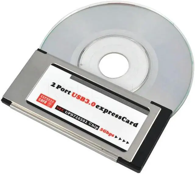 Main image of Express Card Expresscard 34mm to USB 3.0 2 Port Adapter PCI Express Card