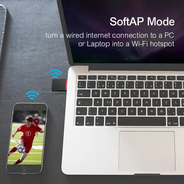 Alt view image 4 of 6 - 1 pcs  U3 usb adapter mini 300Mbps Wireless wifi Network Adapter USB2.0 Portable WiFi Hotspot Plug and Play Network Card