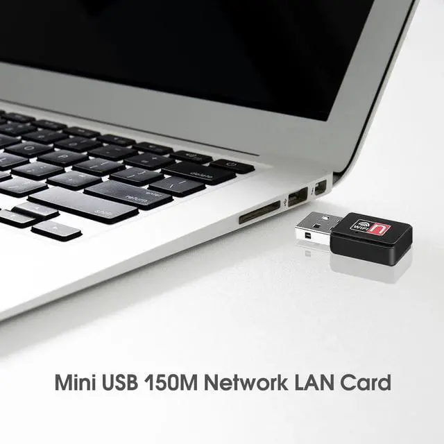 Alt view image 4 of 6 - 1 pcs Mini USB 150Mbps WiFi Wireless Adapter Receiver External Network Card Adapter Wifi Dongle 802.11n/b/g For Macbook Win10/8