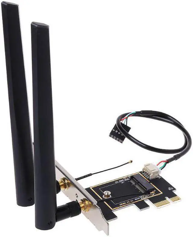 Alt view image 2 of 6 - 1 pcs 1Set M.2 NGFF to PCI E Converter Desktop Wireless WiFi Bluetooth Network Card Adapter Board Converter Kit New