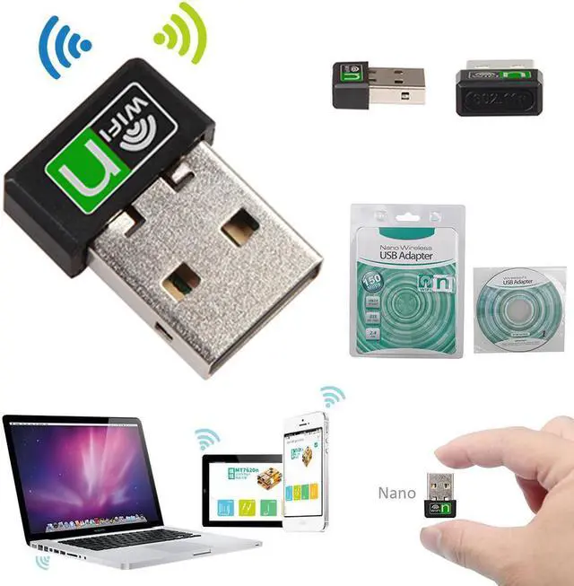 Main image of 1 pcs 150Mbps Mini USB Wireless WiFi Adapter Soft AP Wifi Adapter Built in Antenna USB2.0 Hi Speed Connector USB WiFi Adapter